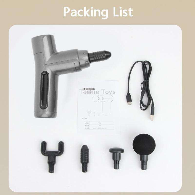 JM-09 Brushless Mini Massage Vibration Fascia Gun(Grey)