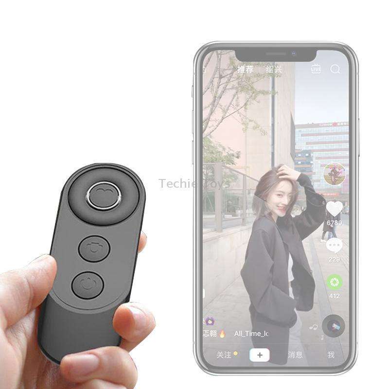 Mobile Phone Bluetooth Selfie Remote Control(Elegant Black)