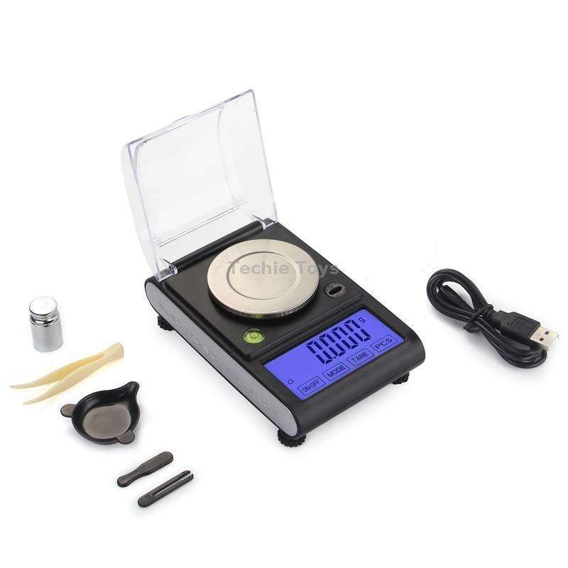 50g / 0.001g Diamond Carat Scale Jewelry Scale Electronic Experimental Milligram Scale