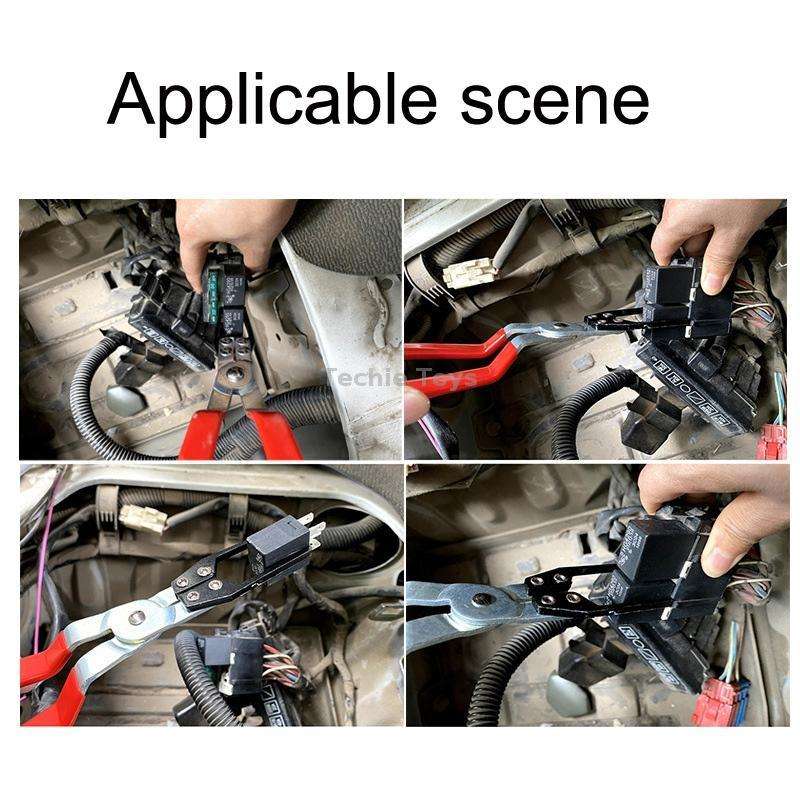 2 PCS Automotive Relay Extraction Pliers(Red)