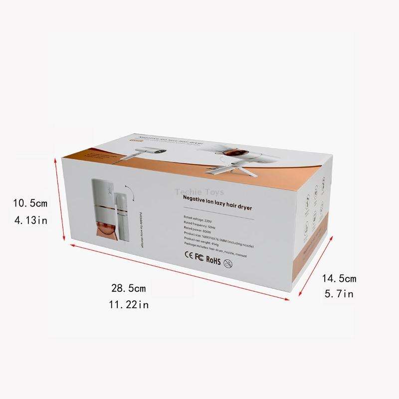 ZMFT-001 Hands-Free Desktop Hair Dryer, Specification: EU Plug(White)
