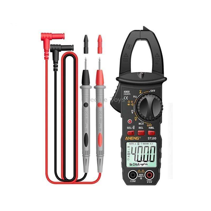 ANENG ST180 Digital Display Clamp AC & DC Intelligent Voltage Multimeter(Black)