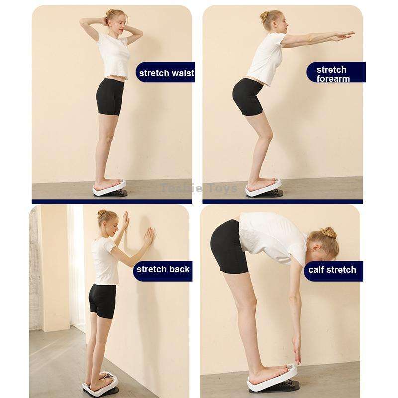KL-808 EMS Foot Massager Massage Foot Mat Fitness Tilt Pedal,EU Plug With Remote Control