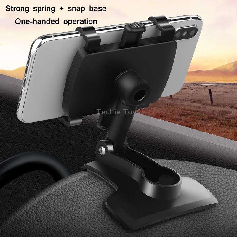 BY-965 Car Dashboard 360 Degree Rotation Navigation Phone Holder(Automatic Lock)