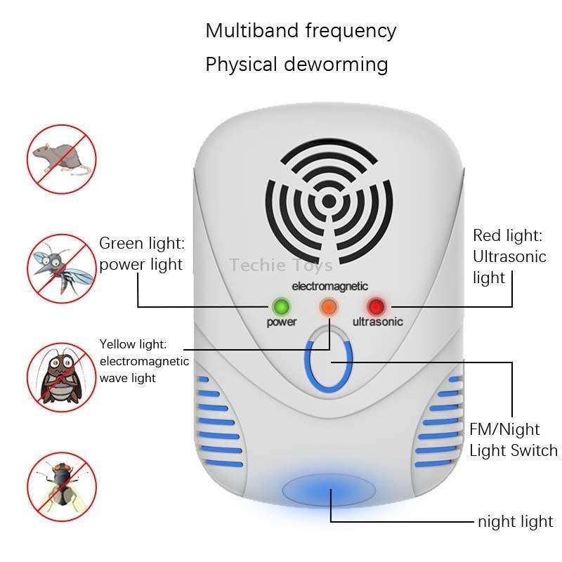 DC-9001 Household Electronic Mouse Repeller, Specification: UK Plug(White)