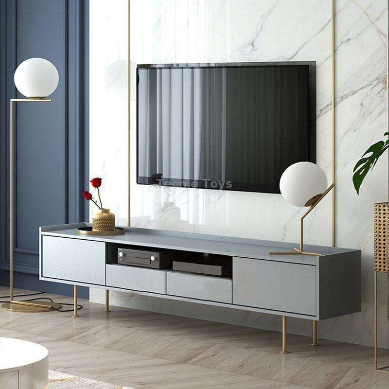 LH-TJ003 Adjustable Stainless Steel Round Tube Furniture Legs, Height: 32cm(Brushed Gold)