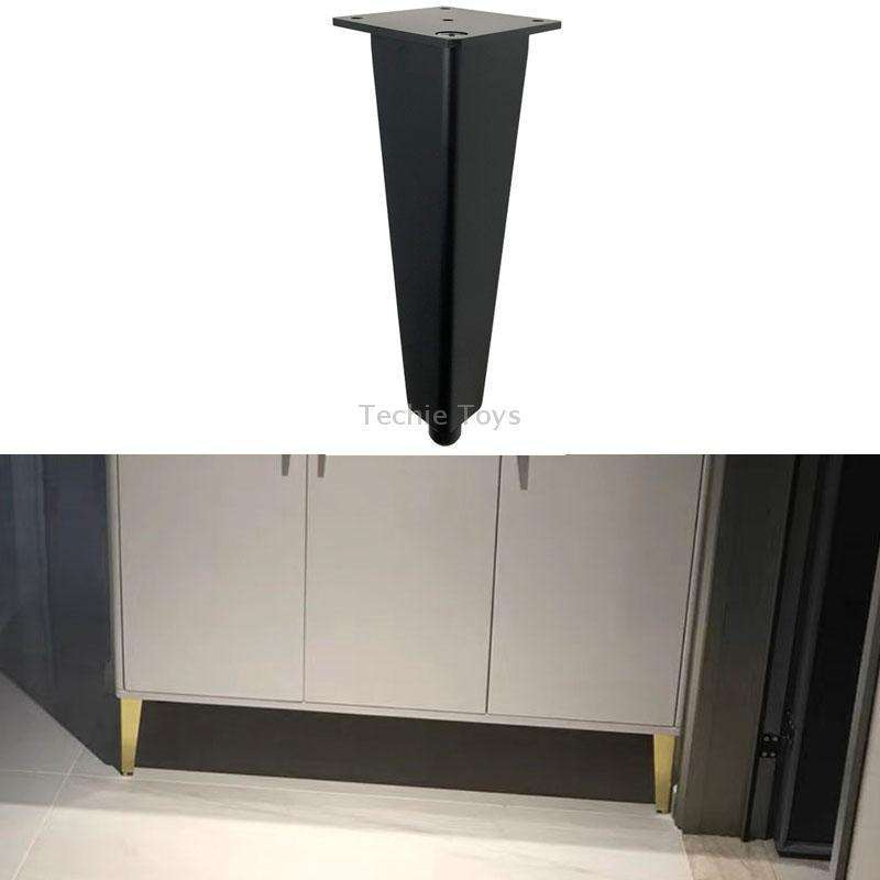 Adjustable All Aluminium Furniture Stand Legs, Height: 12cm(Black)