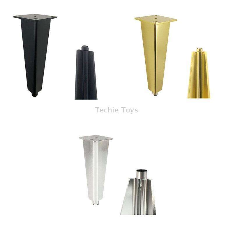 Adjustable All Aluminium Furniture Stand Legs, Height: 12cm(Black)