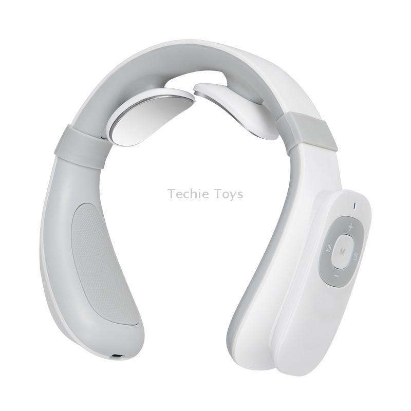 Smart Charging Neck Pulse Cervical Massager, Specification: English(White)