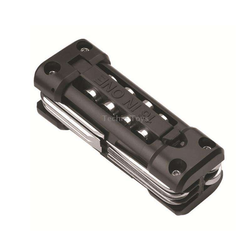 KT-02 16 In 1 Outdoor Camping Multifunctional Combination Survival Tool(Black)