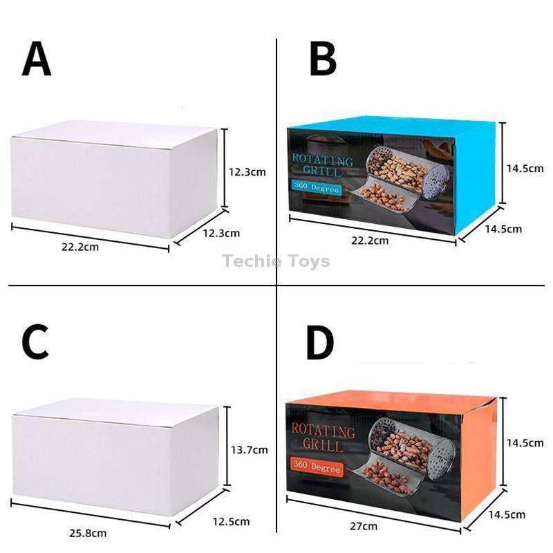 C Type 12 x 23cm Stainless Steel Roasting Cage Oven Peanut Chestnut Cage
