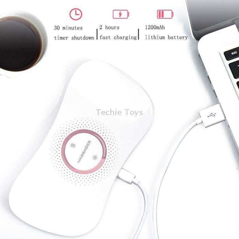 Electric Heating Uterus Warming Belt, Specification: English(White)