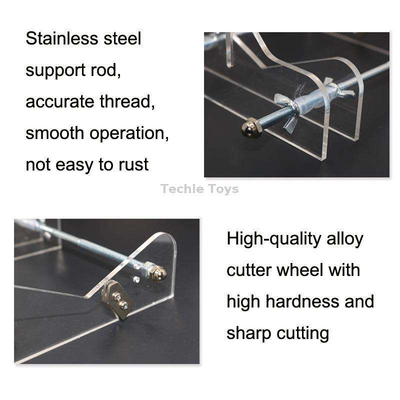 TL060020 Stainless Steel Glass Bottle Cutter, Specification: Square Bottle (Yellow)