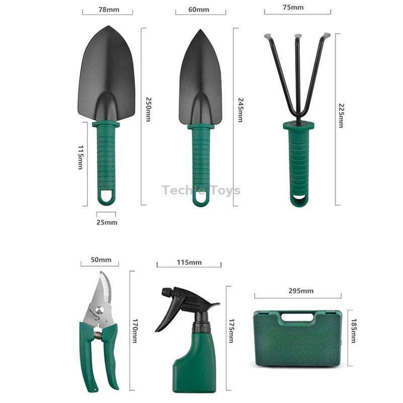 YL025 Potted Gardening Tool Set, Specification: 5 PCS / Set (Green)