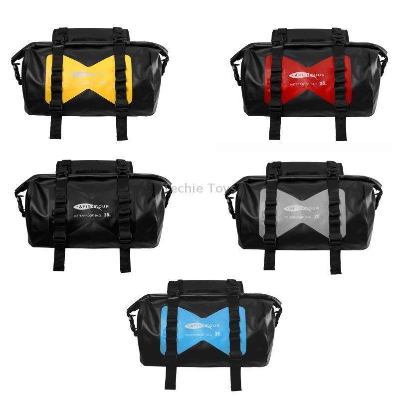AFISHTOUR FM2021 Large Capacity Waterproof Motorcycle Rear Seat Bag, Color: Red
