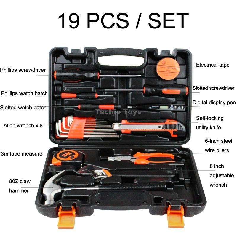 19 PCS / Set JT-19 Household Hardware Tool Set