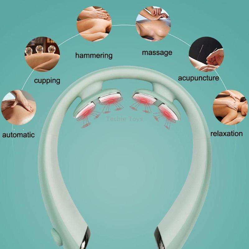 ST-303A EMS Pulse Low Frequency Heat Cervical Massager(Green)