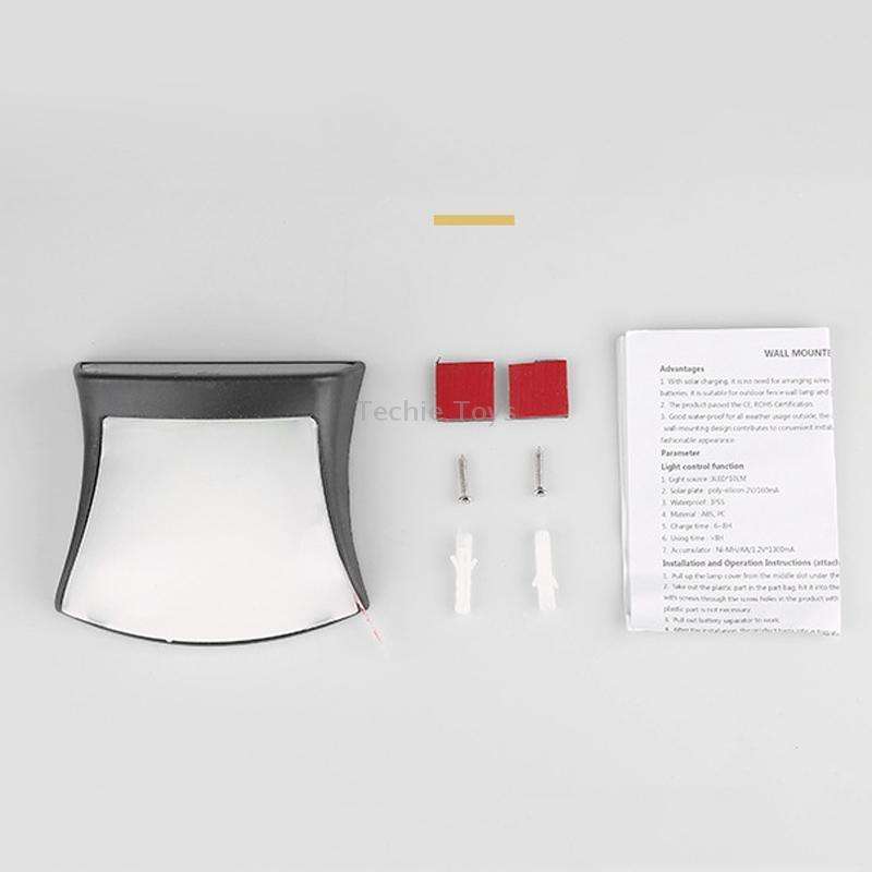 Solar Doll Wall Light Outdoor Garden Fence Decoration Waterproof Solar Light(White Light)
