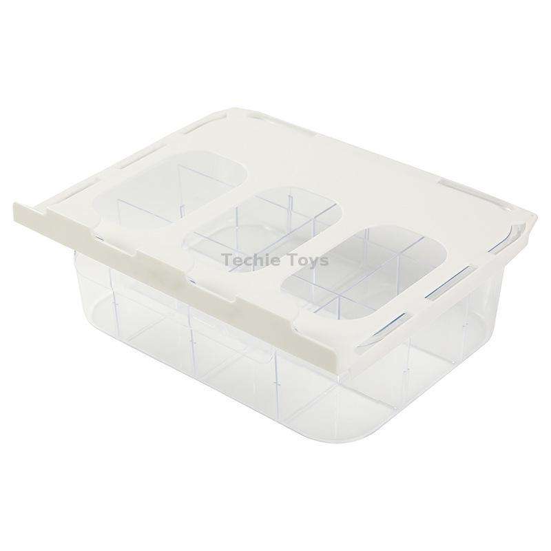 Home Wardrobe Drawer Type Underwear Socks Storage Box With Partition (Transparent)