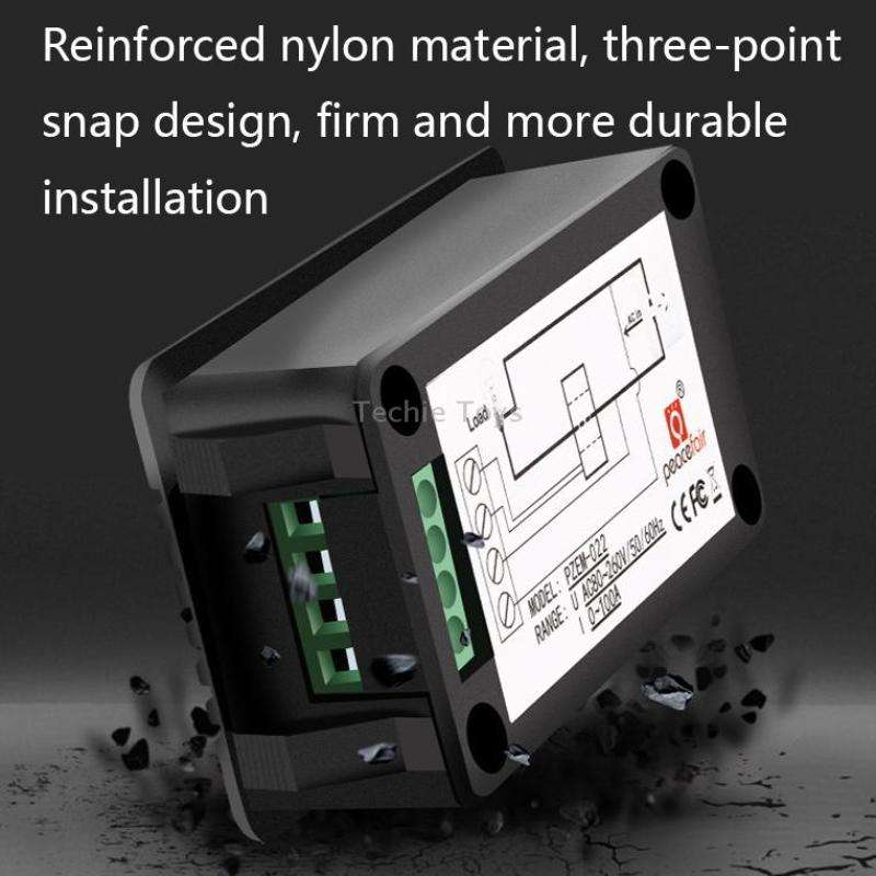 Peacefair English Version Multifunctional AC Digital Display Power Monitor, 100A (Closed CT)