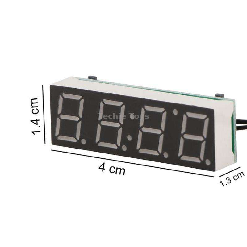 High-Precision RX8025T Digital Clock Module LED Digital Tube Electronic Clock(Blue)