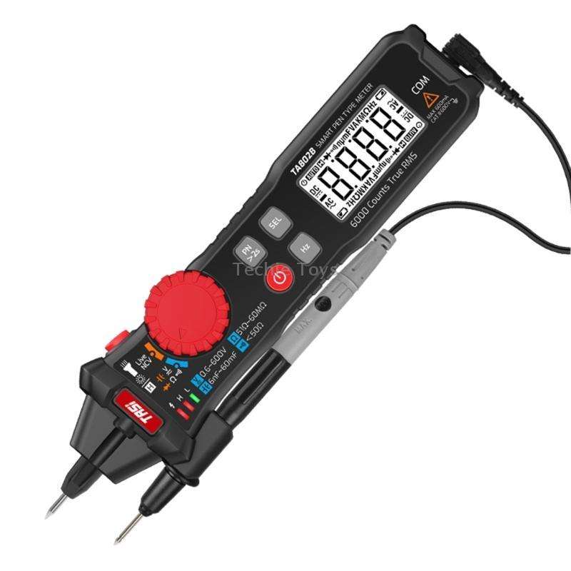 TASI Pen Multimeter Small Portable Intelligent Universal Table, Style: TA802B Automatic Identificati