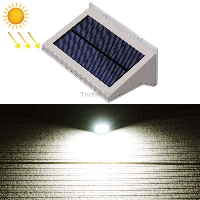 Outdoor Solar Body Sensing LED Lighting Wall Light(Warm White Light)