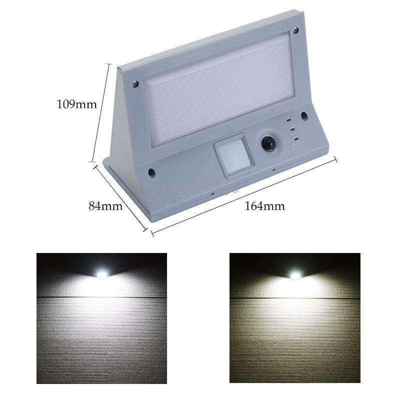 Outdoor Solar Body Sensing LED Lighting Wall Light(Warm White Light)