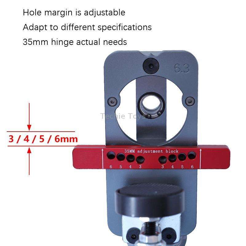 6 PCS / Set 35mm Hinge Open Hole Cabinet Door Plate Hinge Packed Locator