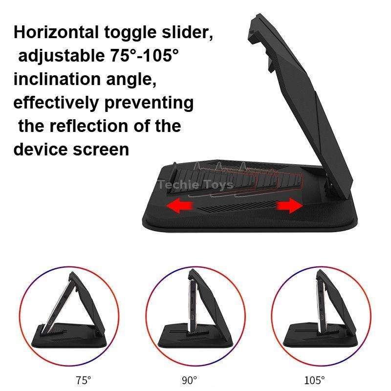 Car Sunshade Anti-Reflective Phone Tablet Holder Compatible with Folding Screen Phones(Matte Black)