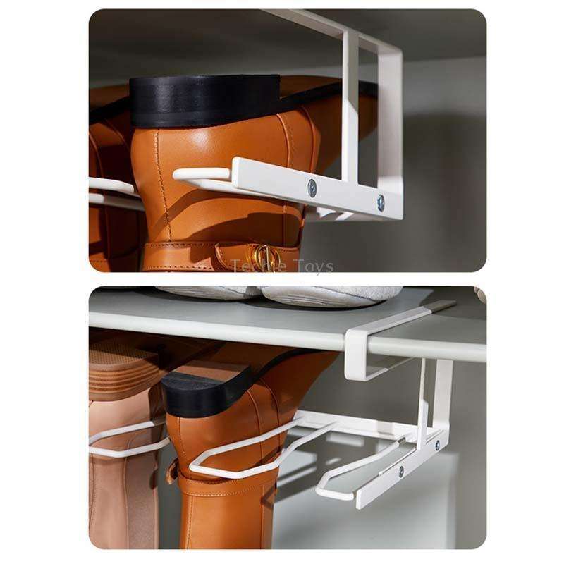 HP220110 Shoe Cabinet Partition Boot Storage Rack(White)