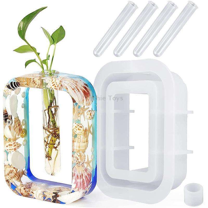 DIY Vase Epoxy Mould Simple Vase Make Tool, Specification: Rectangle
