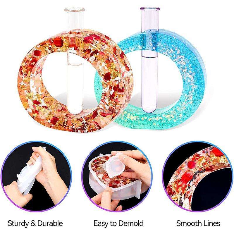 DIY Vase Epoxy Mould Simple Vase Make Tool, Specification: Rectangle