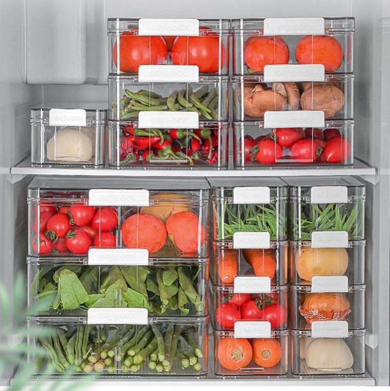 Fruit and Vegetable Refrigerator Crisper with Lid, Specification: TY-9082