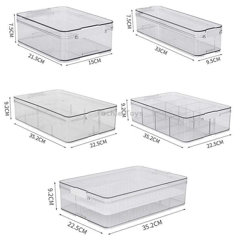 Fruit and Vegetable Refrigerator Crisper with Lid, Specification: TY-9082
