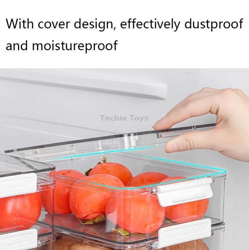 Fruit and Vegetable Refrigerator Crisper with Lid, Specification: TY-9082