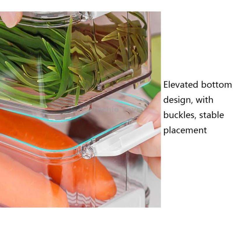 Fruit and Vegetable Refrigerator Crisper with Lid, Specification: TY-9082