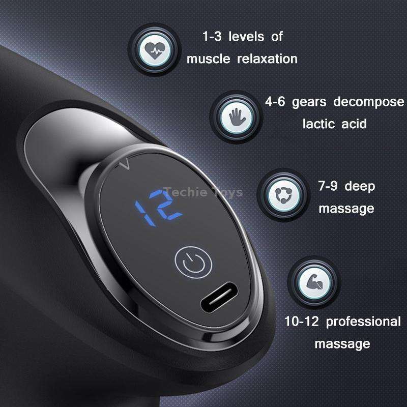 PS818 Variable Speed Vibrating Mini Muscle Fascia Relax Massager, Specification: 12 Gear (Green)