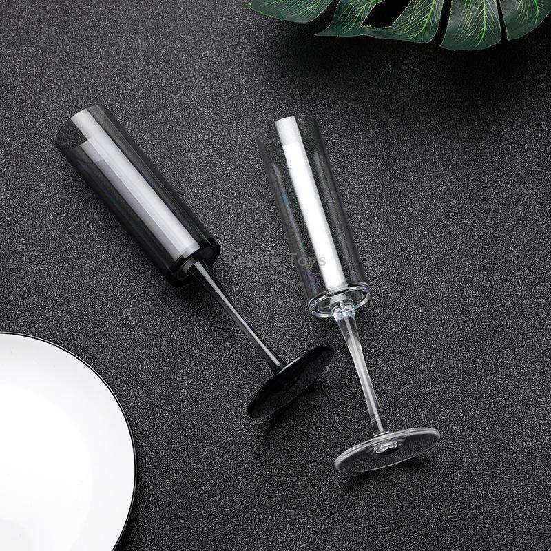 165ml Household Acrylic Champagne Glasses(Black)