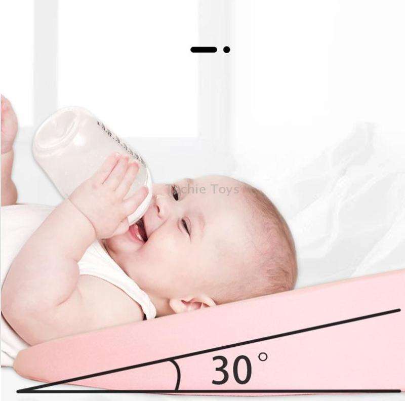 Newborn Anti-spit Milk Ramp Cushion Toddler Back Care Pillow(Green)