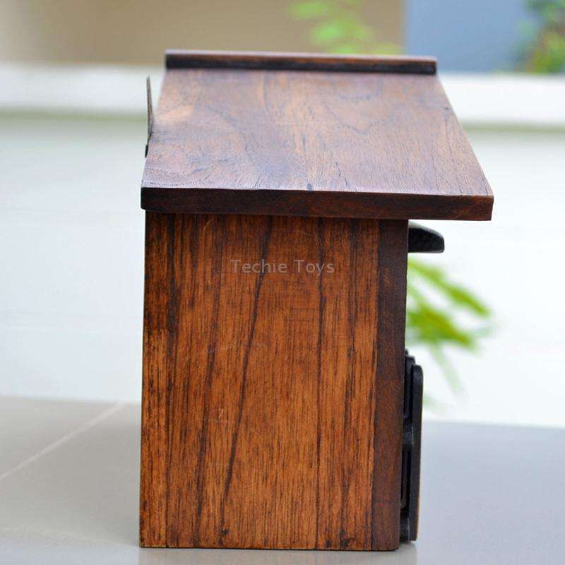 Outdoor Wall-mounted Wooden Letter Box Office Suggestion Box(31x18.5x10cm)