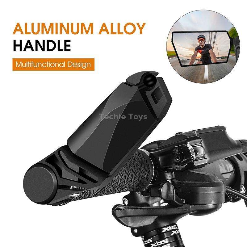 WEST BIKING Bicycle Handlebar Folding Mirror(Black)