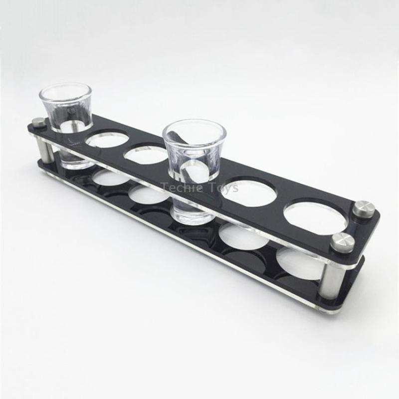 Acrylic Round Hole Wine Glass Holder, Layer (specification): 6 Grids