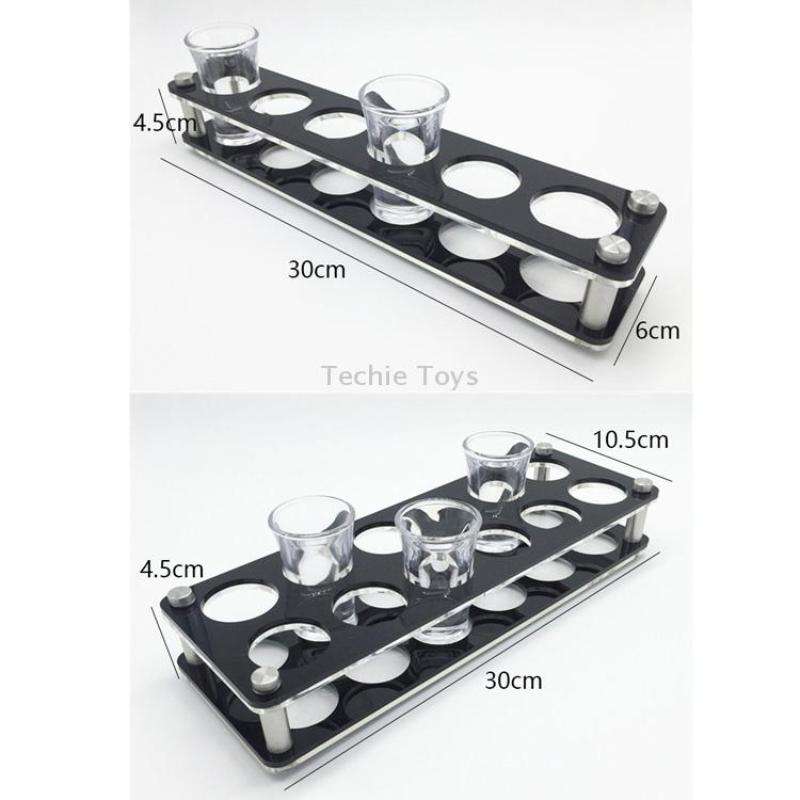 Acrylic Round Hole Wine Glass Holder, Layer (specification): 6 Grids
