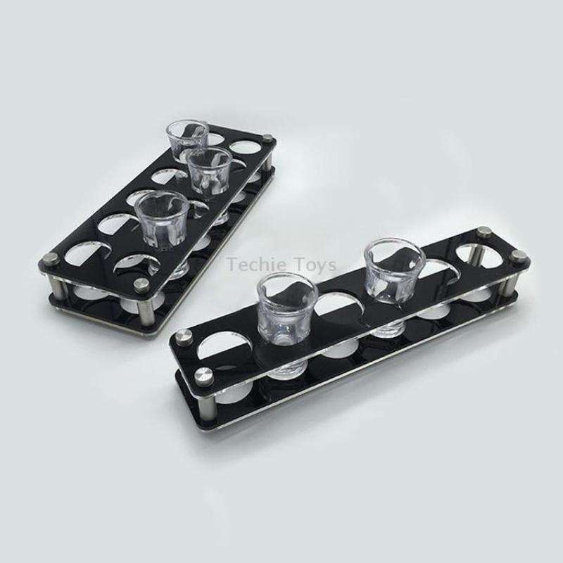 Acrylic Round Hole Wine Glass Holder, Layer (specification): 6 Grids