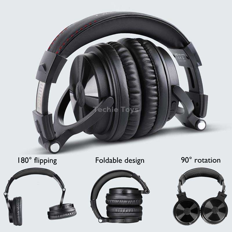 OneOdio PRO-C Bilateral Stereo Pluggable Over-Ear Wireless Bluetooth Monitor Headset(Black)
