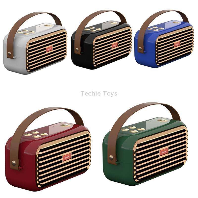 X7 Outdoor Portable Dual Speaker Wireless Bluetooth Retro Portable Speaker(Red)