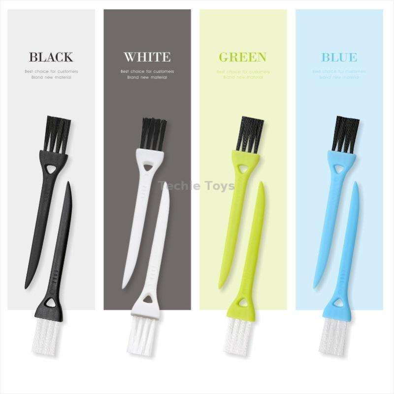 50 PCS Razor Brush Crevice Cleaning Brush Groove Brush Mini Small Brush(Random Color Delivery)