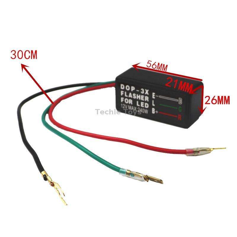 DOP-3X LED Turn Signal Effectively Eliminates Flash Warning Function Flash Relay(12V)