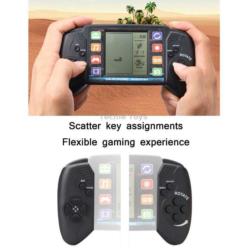 Large Screen Children Handheld Game Console Electronic Toys(Pink)